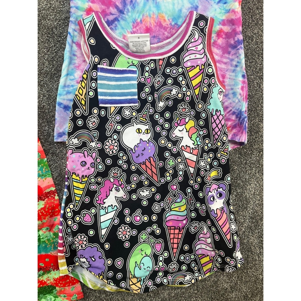JAB Creations Clothing Kids Size 8 Lot of 3 - 2 Tank Tops &‎ Leggings Set - Picture 5 of 11